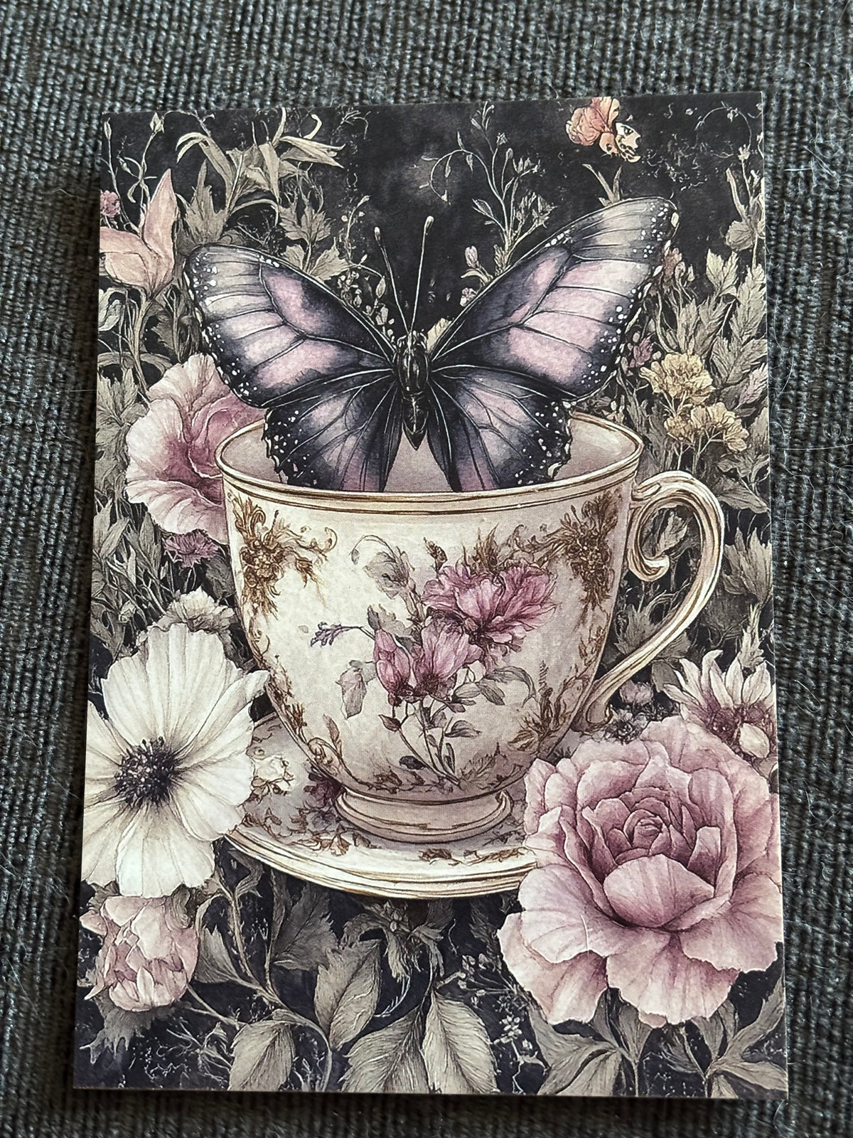 Gothic Butterfly & Apothecary Mini Art Print Set (4 Pack)