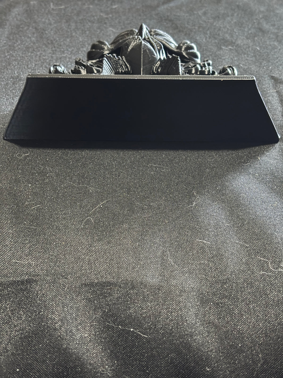 Baroque Gothic Devil Wall Shelf – Ornate Black Display Shelf (7”)