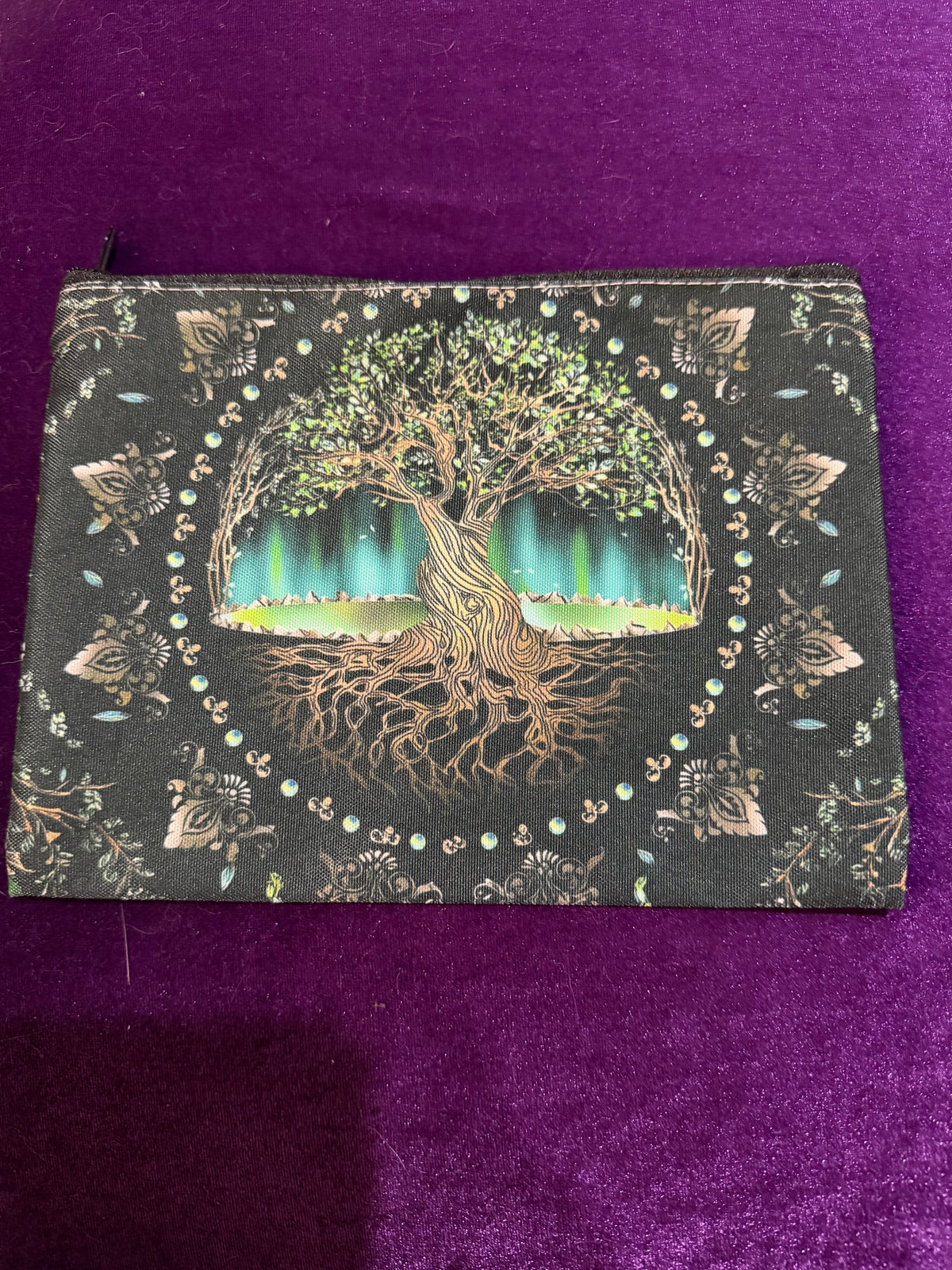 Tree of Life Aurora Zip Makeup Bag