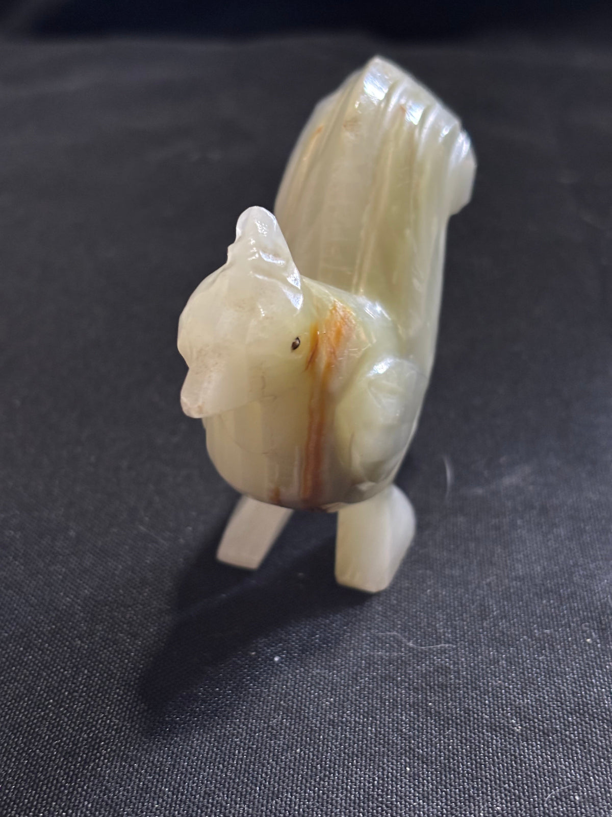 Vintage Carved Onyx Cockerel Figurine