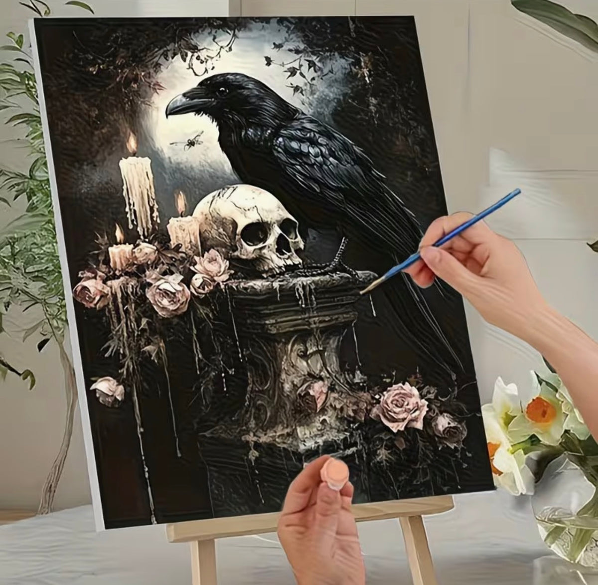 The Raven’s Vigil — Gothic Paint by Numbers Kit