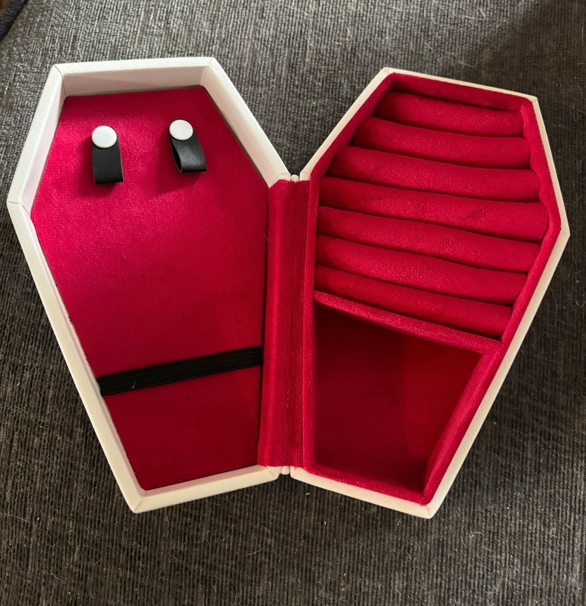 Loved by Death Coffin Jewellery Box