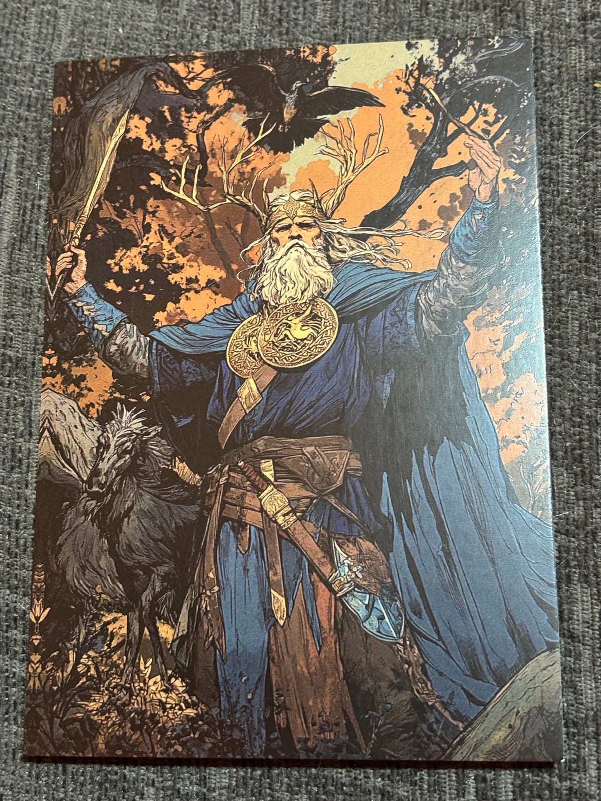 Medieval Wizards & Knights Postcard Set (4 Cards) | Fantasy Art A6 Postcards