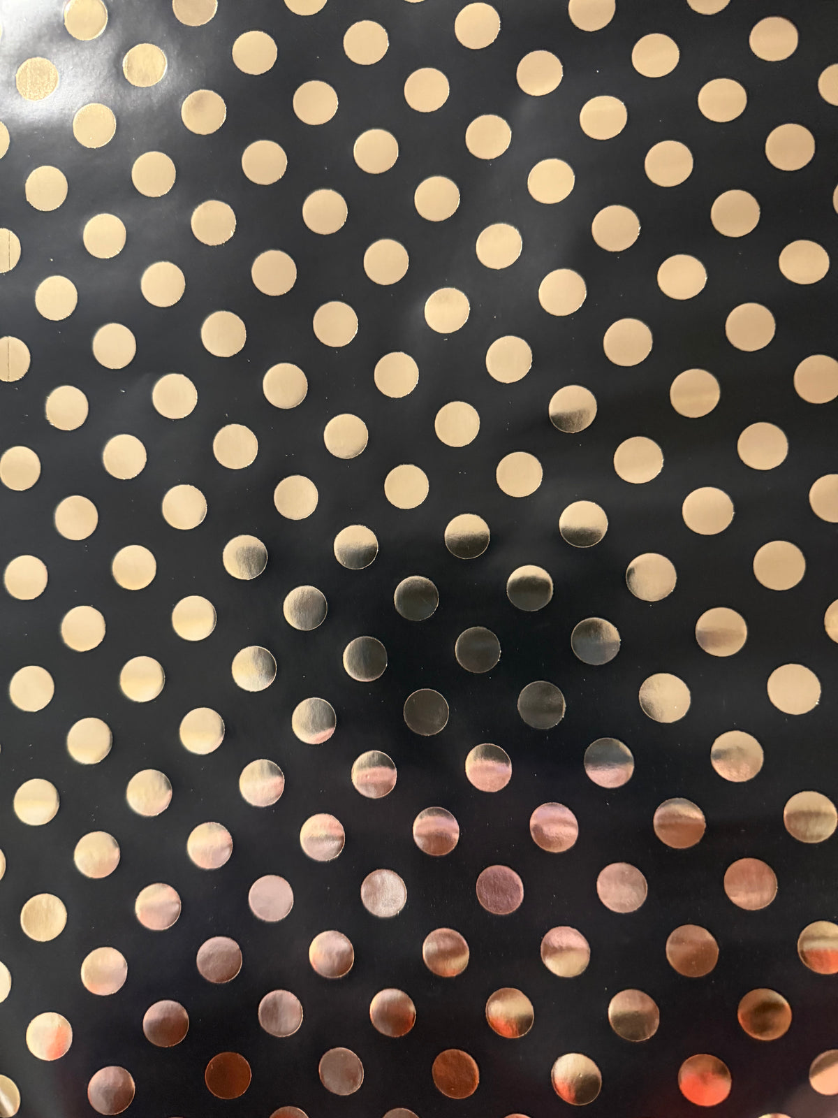 Black & Gold Spotty Dotty Premium Wrapping Paper — 2 Metre Roll