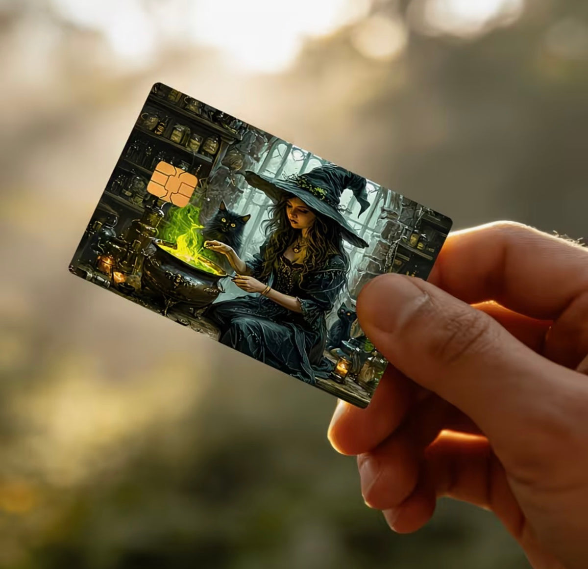 Cauldron Witch Bank Card Skin