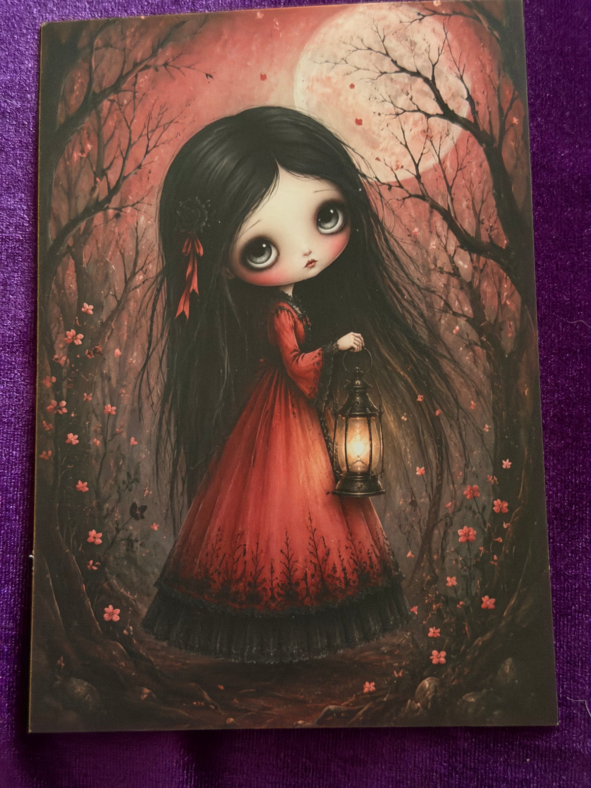 Crimson Moon Mini Art Prints – Set 1
