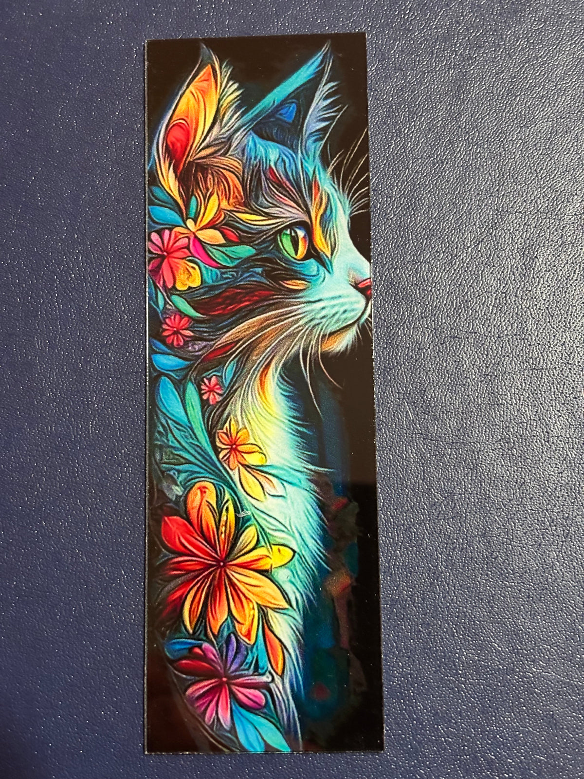 Colourful Cat Acrylic Bookmark 4