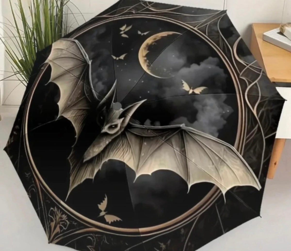 Moonlit Bat Automatic Umbrella