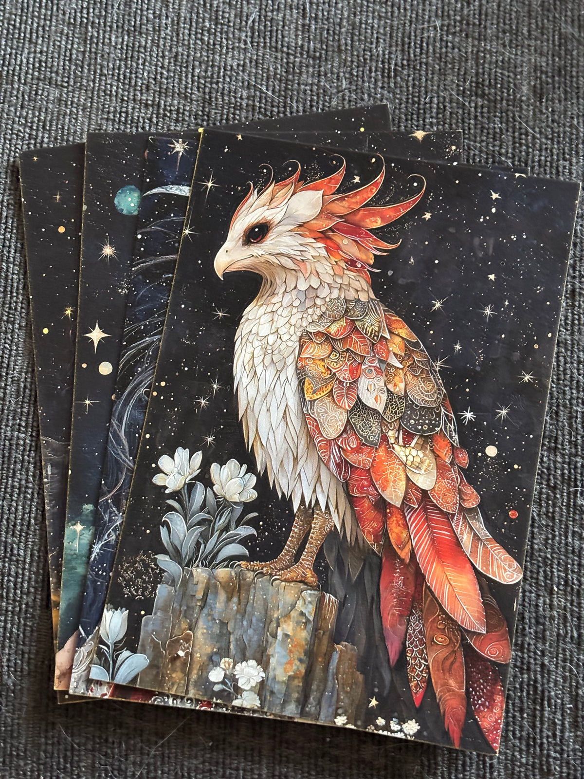 Celestial Dreamscape Mini Art Print Set (4 Pack)