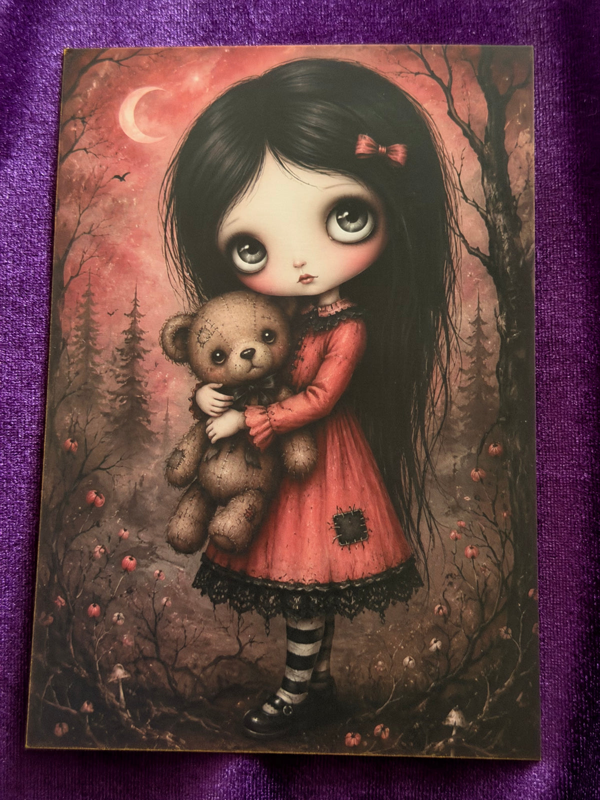 Crimson Moon Mini Art Prints – Set 4