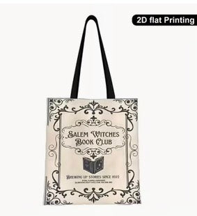 Salem Witches Book Club Gothic Shopping Tote
