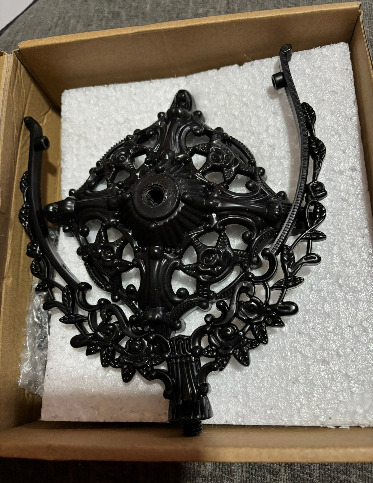 Ornate Black Gothic Vanity Mirror