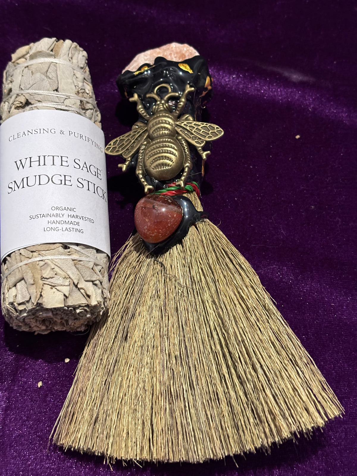 Altar Broom & Smudging Gift Set
