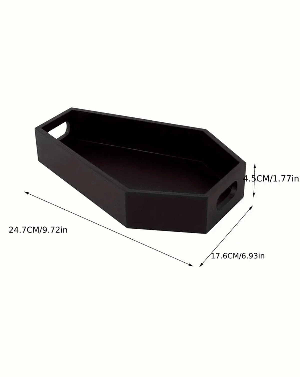 Black Coffin Display Tray