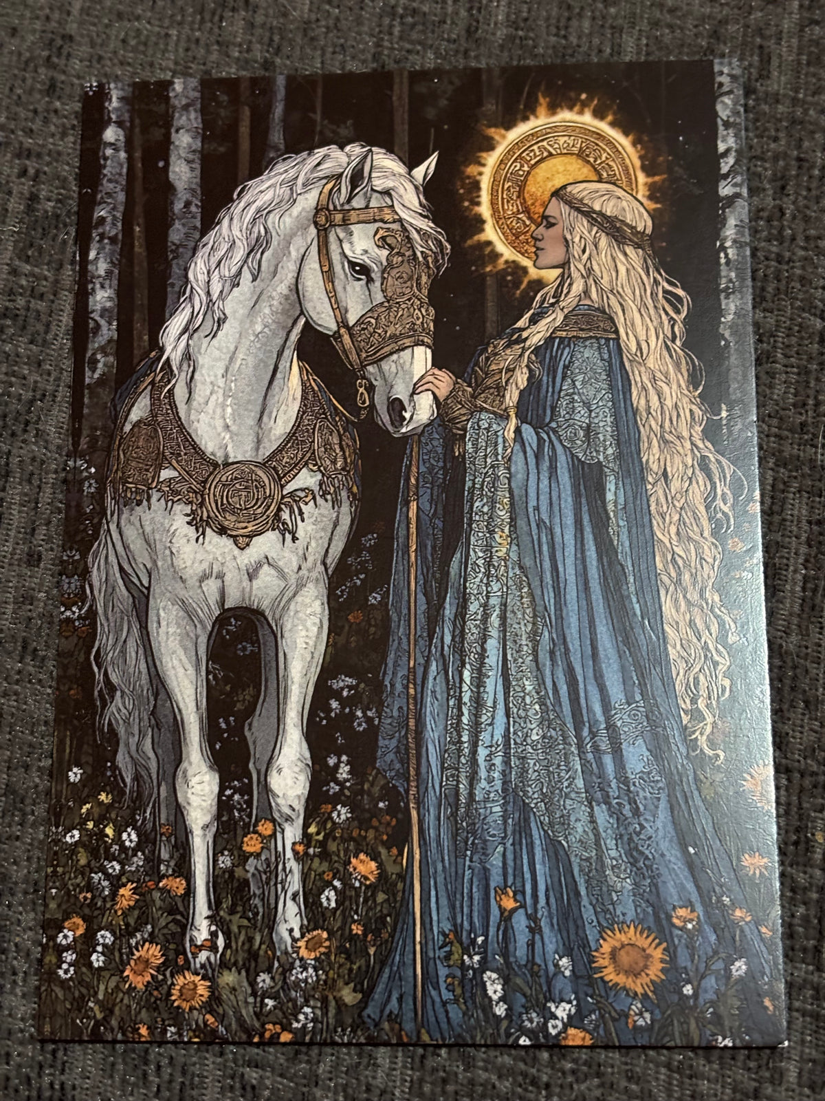 Medieval Wizards & Knights Postcard Set (4 Cards) | Fantasy Art A6 Postcards