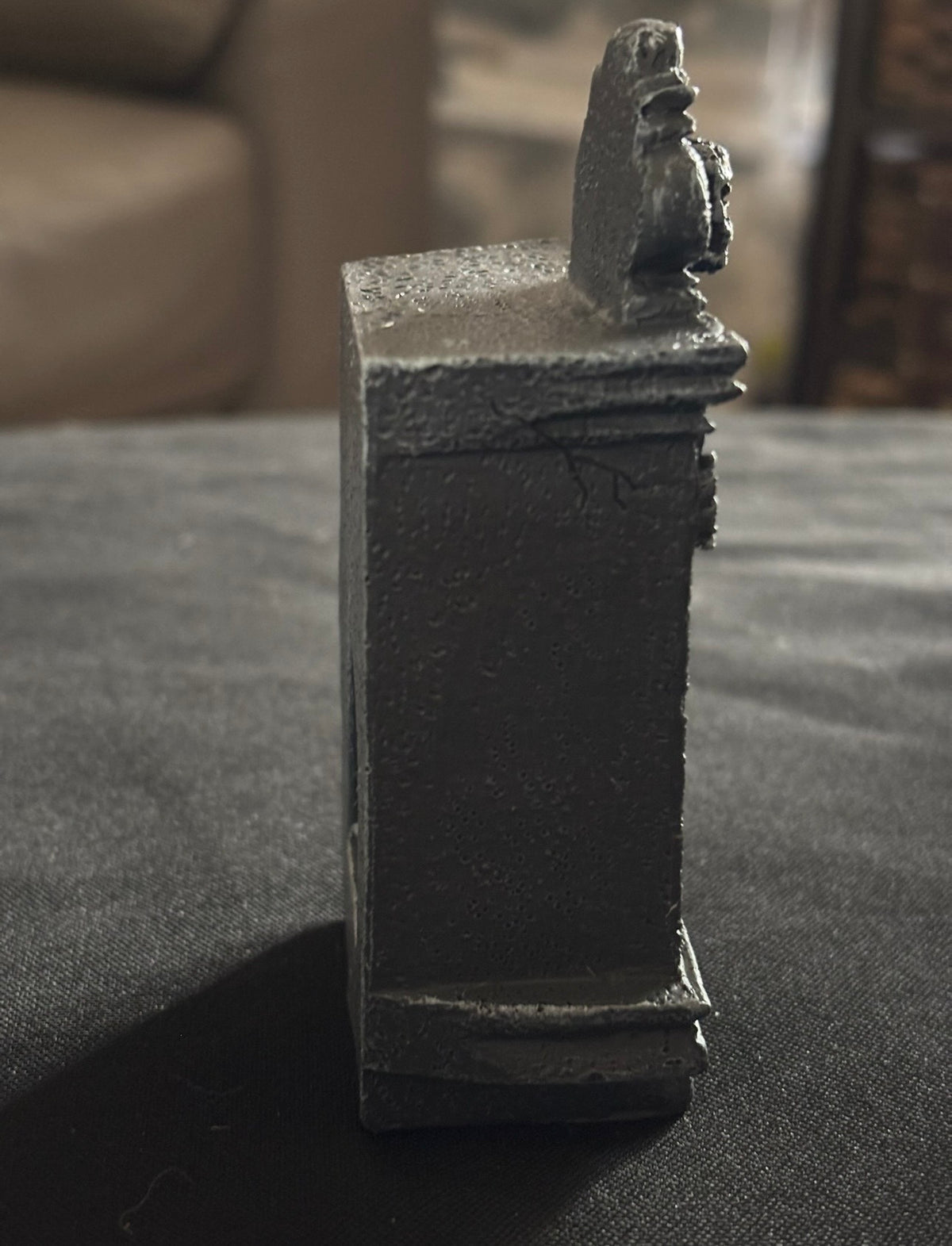 Gothic Winged Cat Tombstone Incense Burner