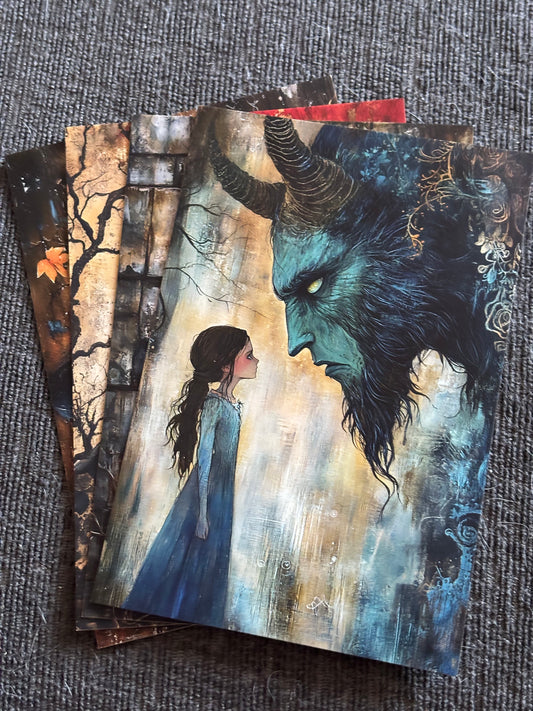Dark Fairytale Mini Art Print Set (4 Pack)