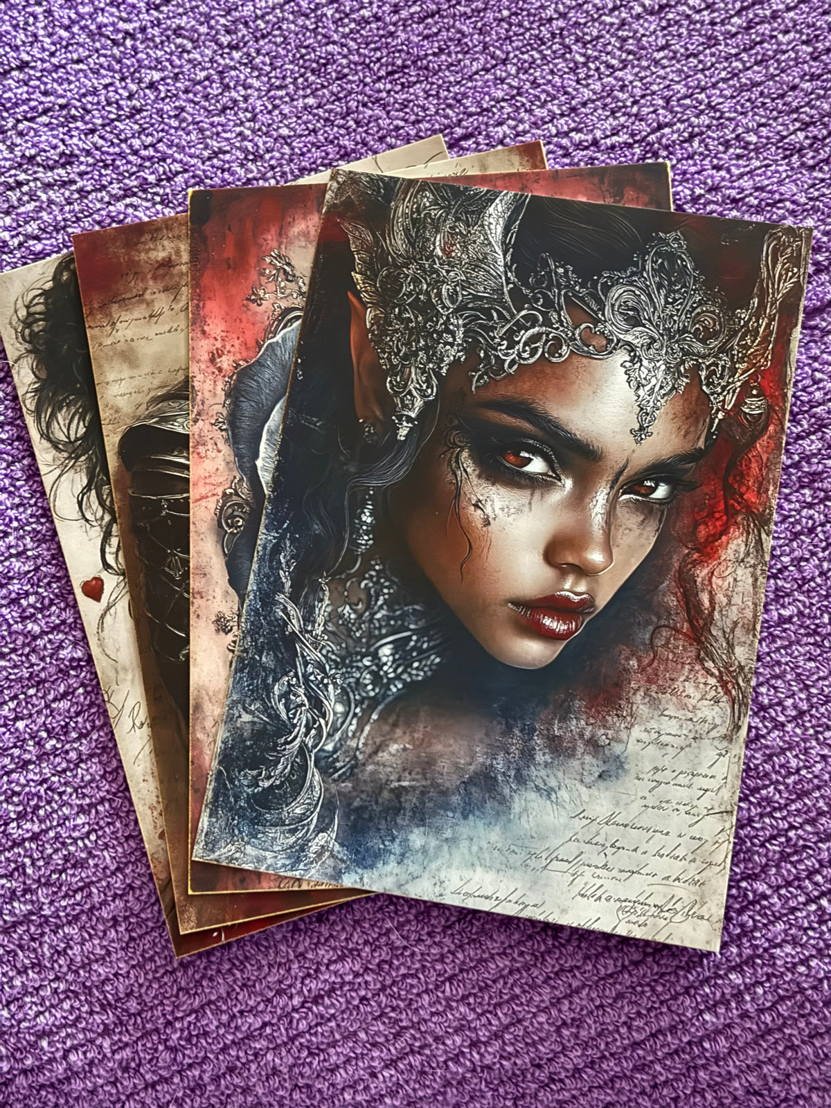 Gothic & Fantasy Mini Art Prints – Set 2 – Pack of 4