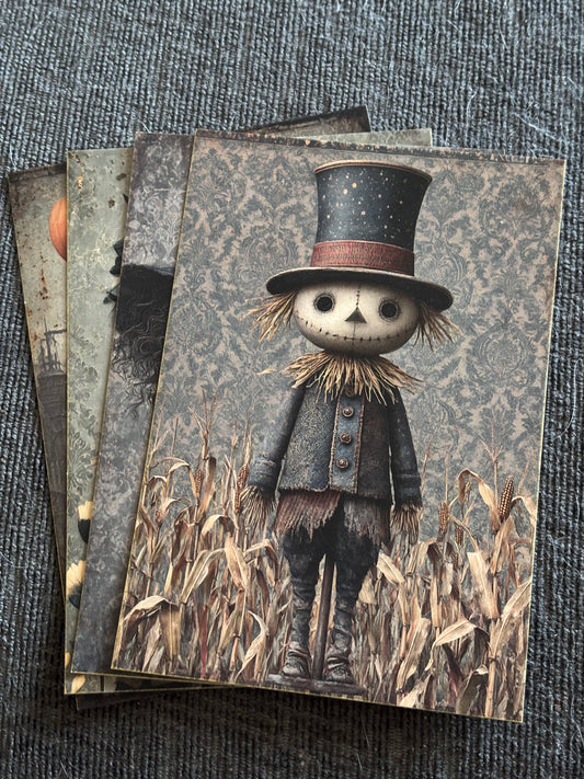 Gothic Doll Mini Art Print Set (4 Pack)