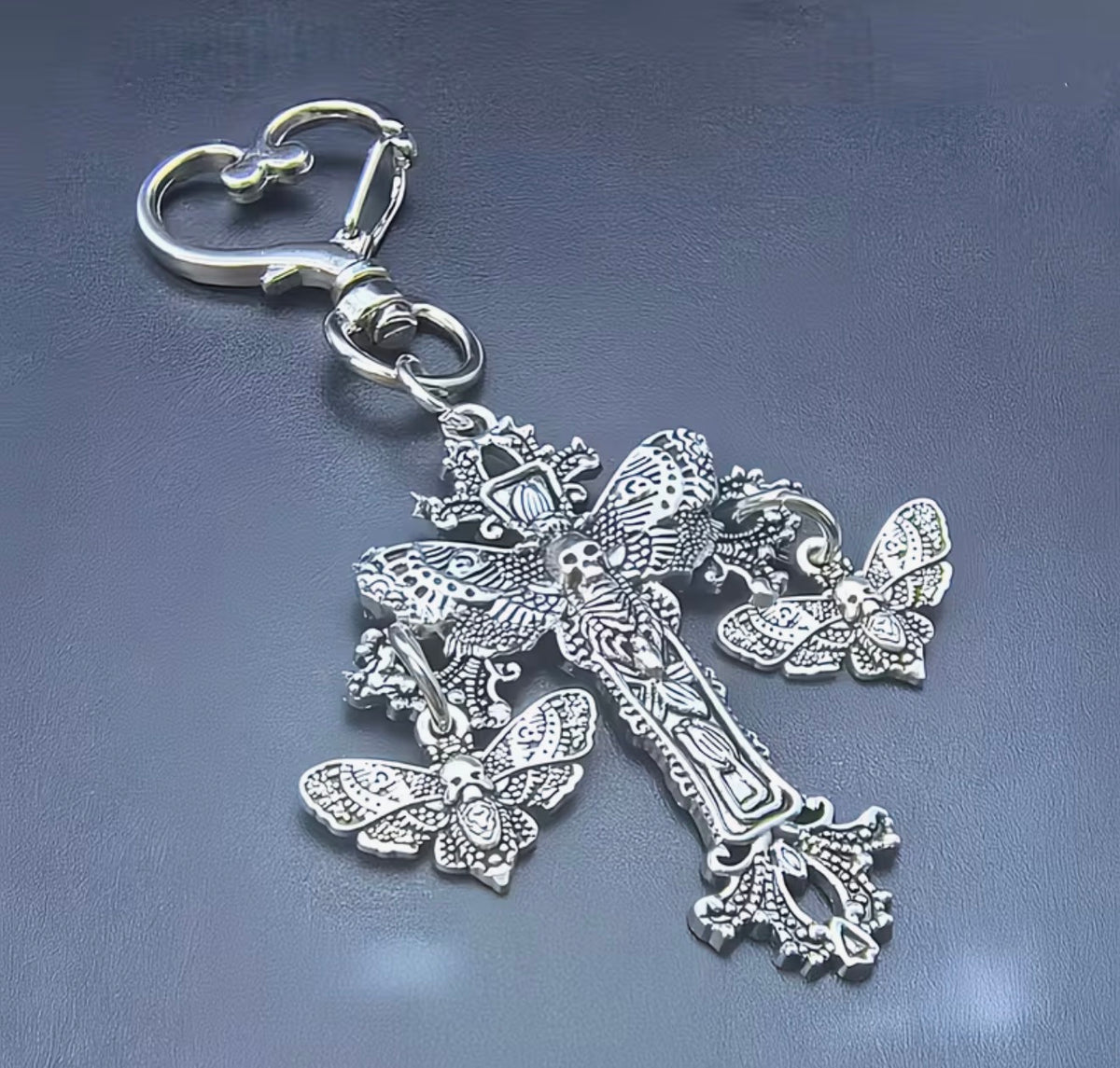 Death Moth Gothic Handbag Charm