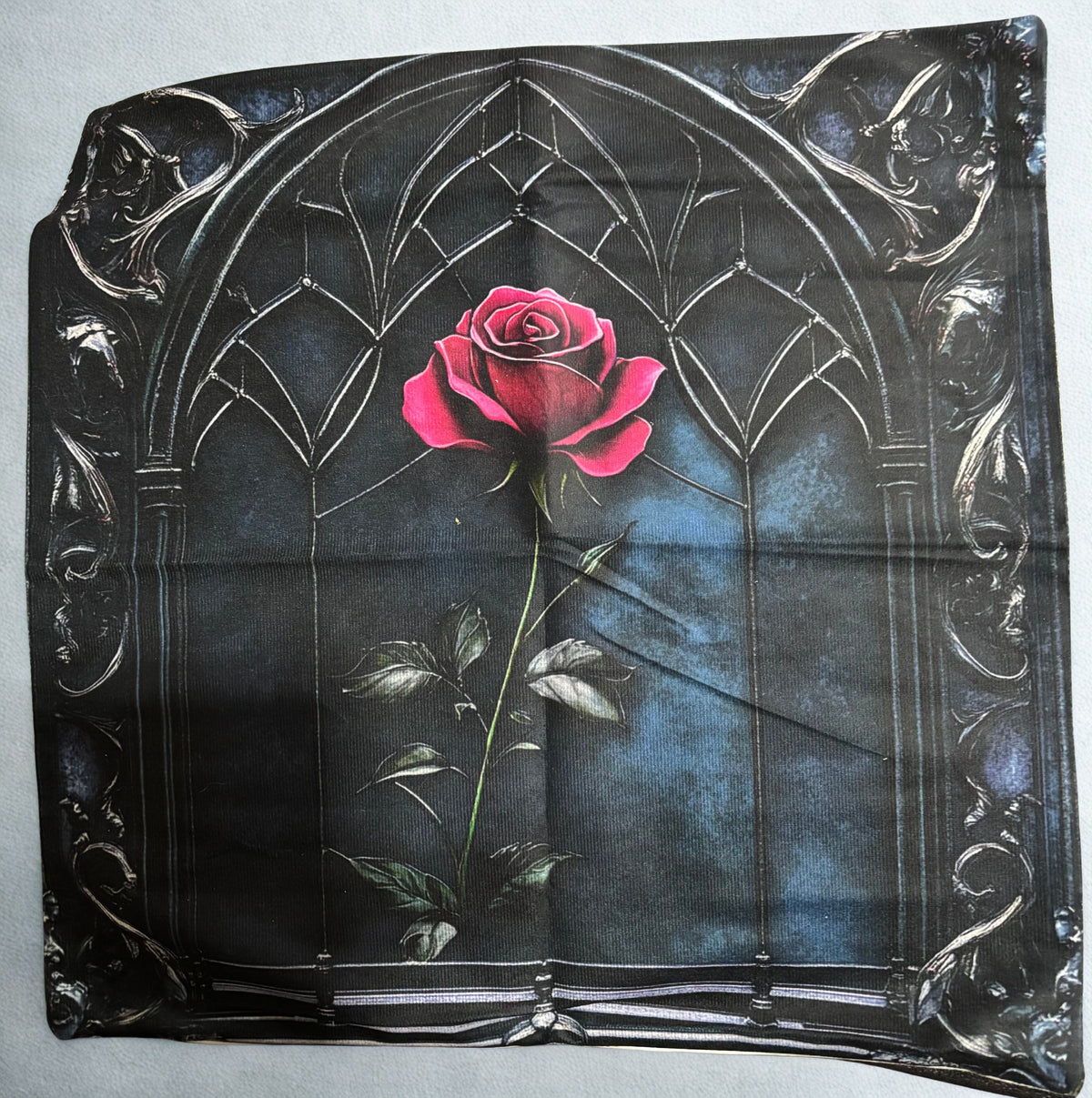 Gothic Rose Velvet Cushion Cover
