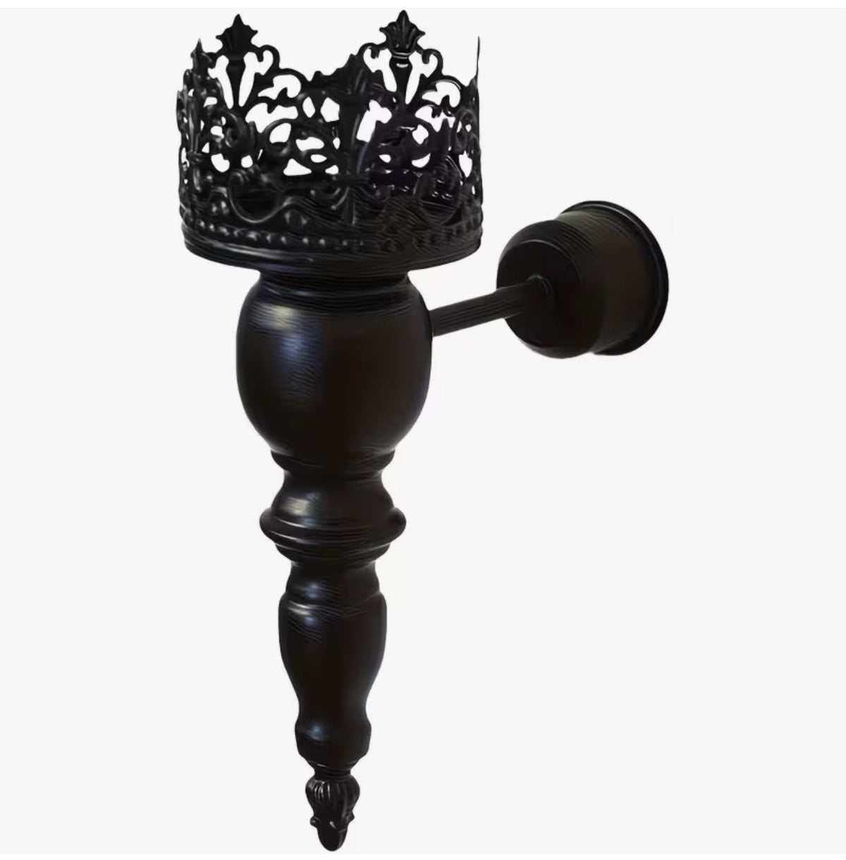 The Midnight Crown – Gothic Wall Candle Sconces – Pair