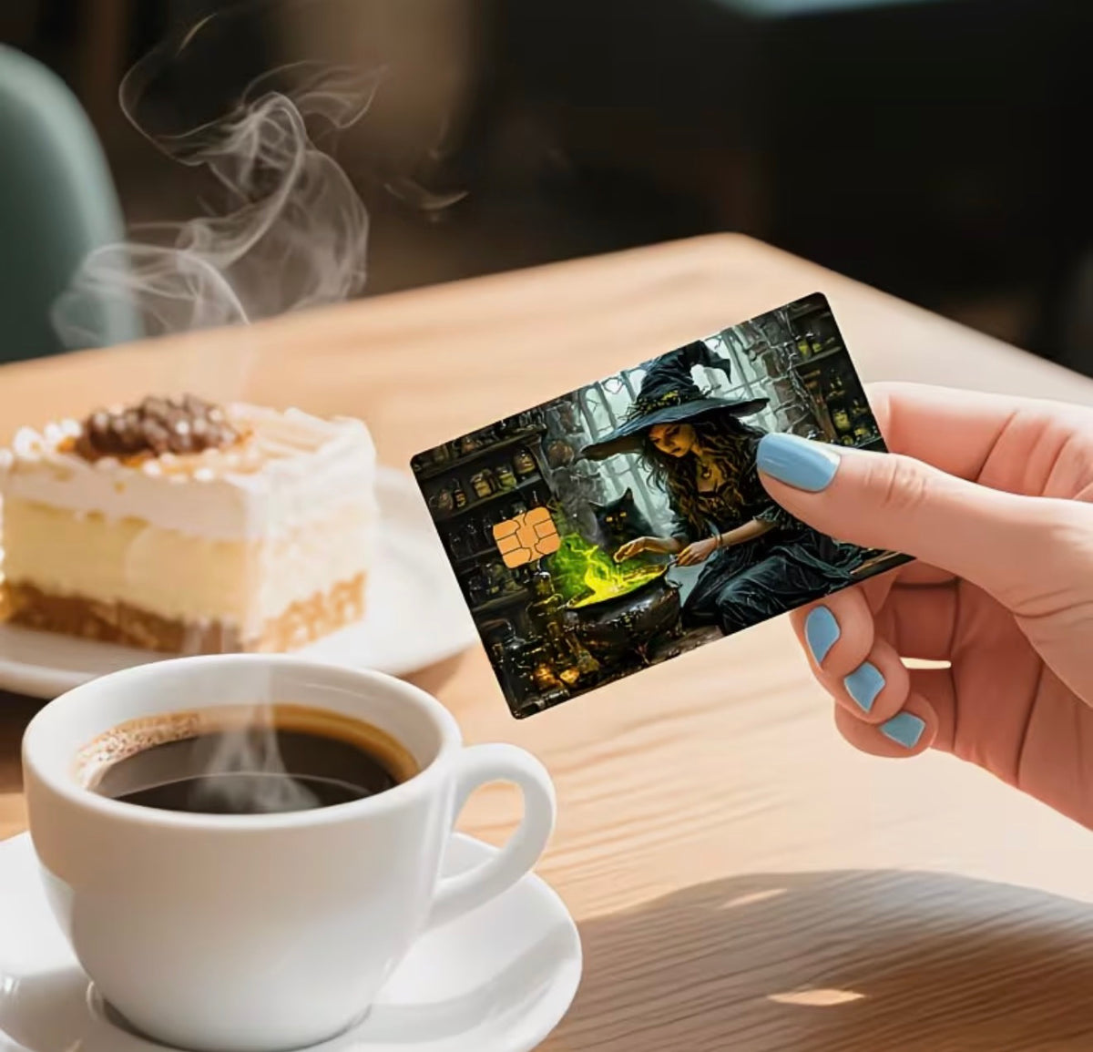 Cauldron Witch Bank Card Skin