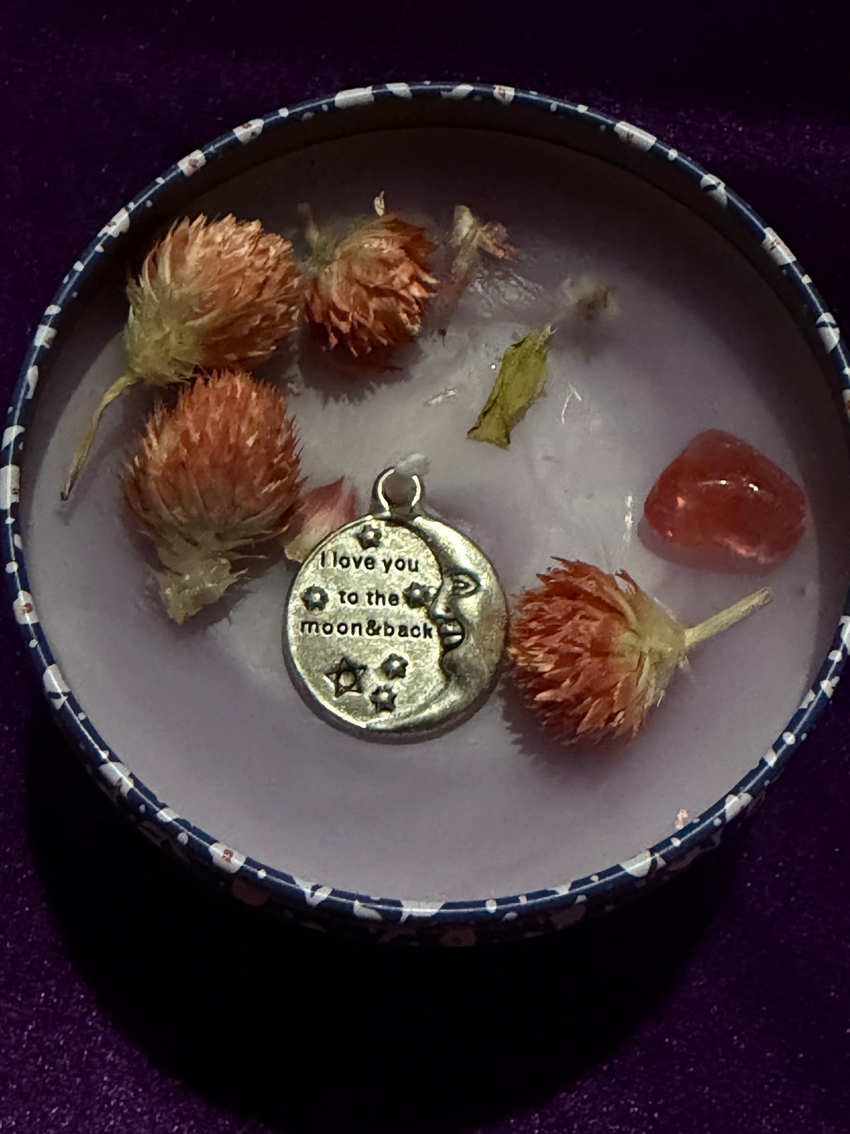 Patchouli Moon & Back Crystal Candle