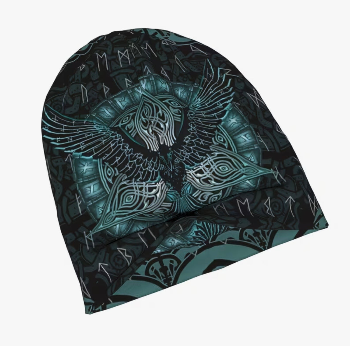 Viking Raven Rune Beanie