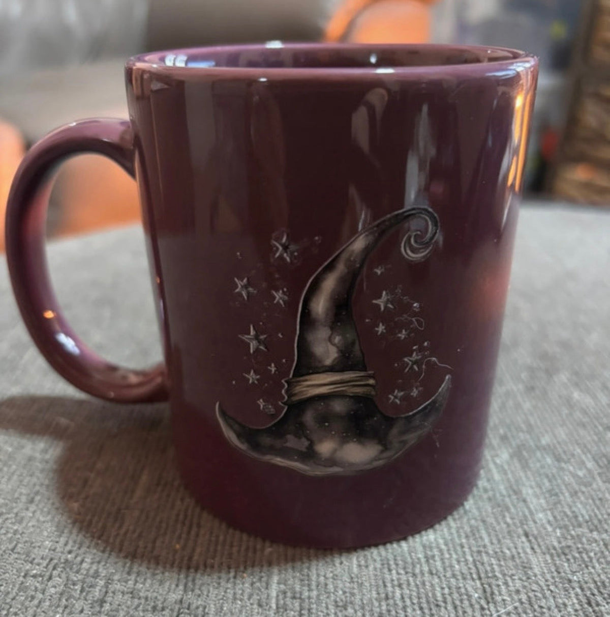 Witch’s Hat & Owl Purple Mug