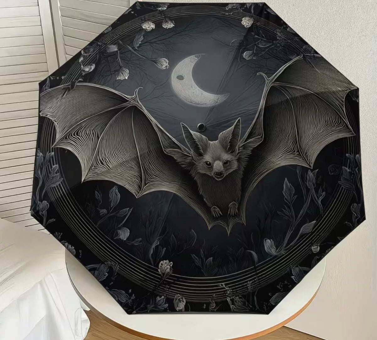 Crescent Moon Bat Automatic Umbrella