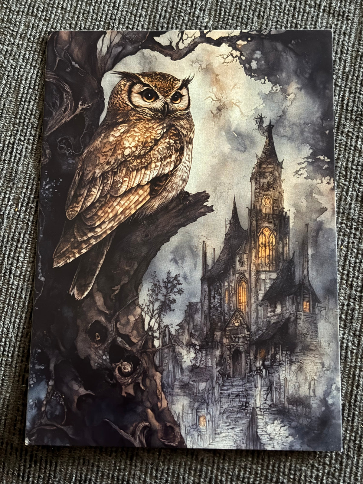 Assorted Gothic A6 Postcard Set – Dark Fantasy Art Cards – Witchy Gothic Postcards (Set of 4)