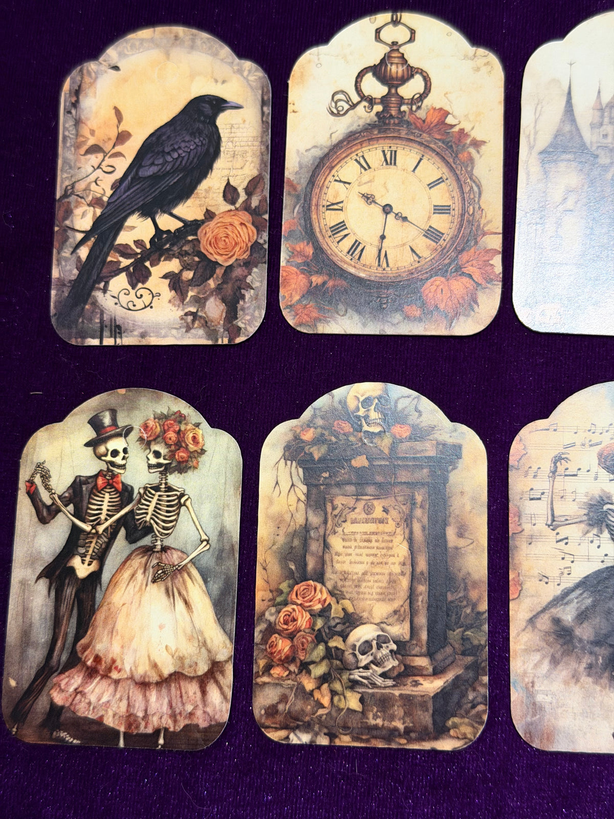 Vintage Gothic Gift Tags – Pack of 8
