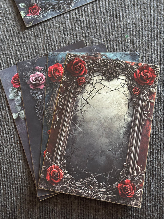 Gothic Mirror Mini Art Print Set (4 Pack)