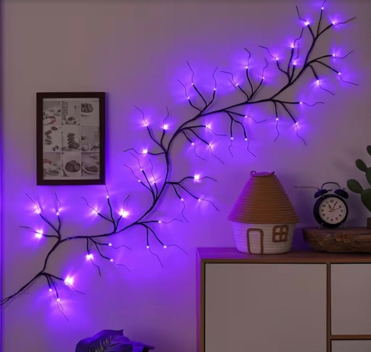 Enchanted Purple Blossom Willow Branch Light – 170cm USB