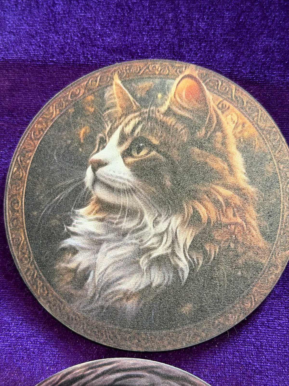 Autumn Cats Wooden Coasters – Set of Six