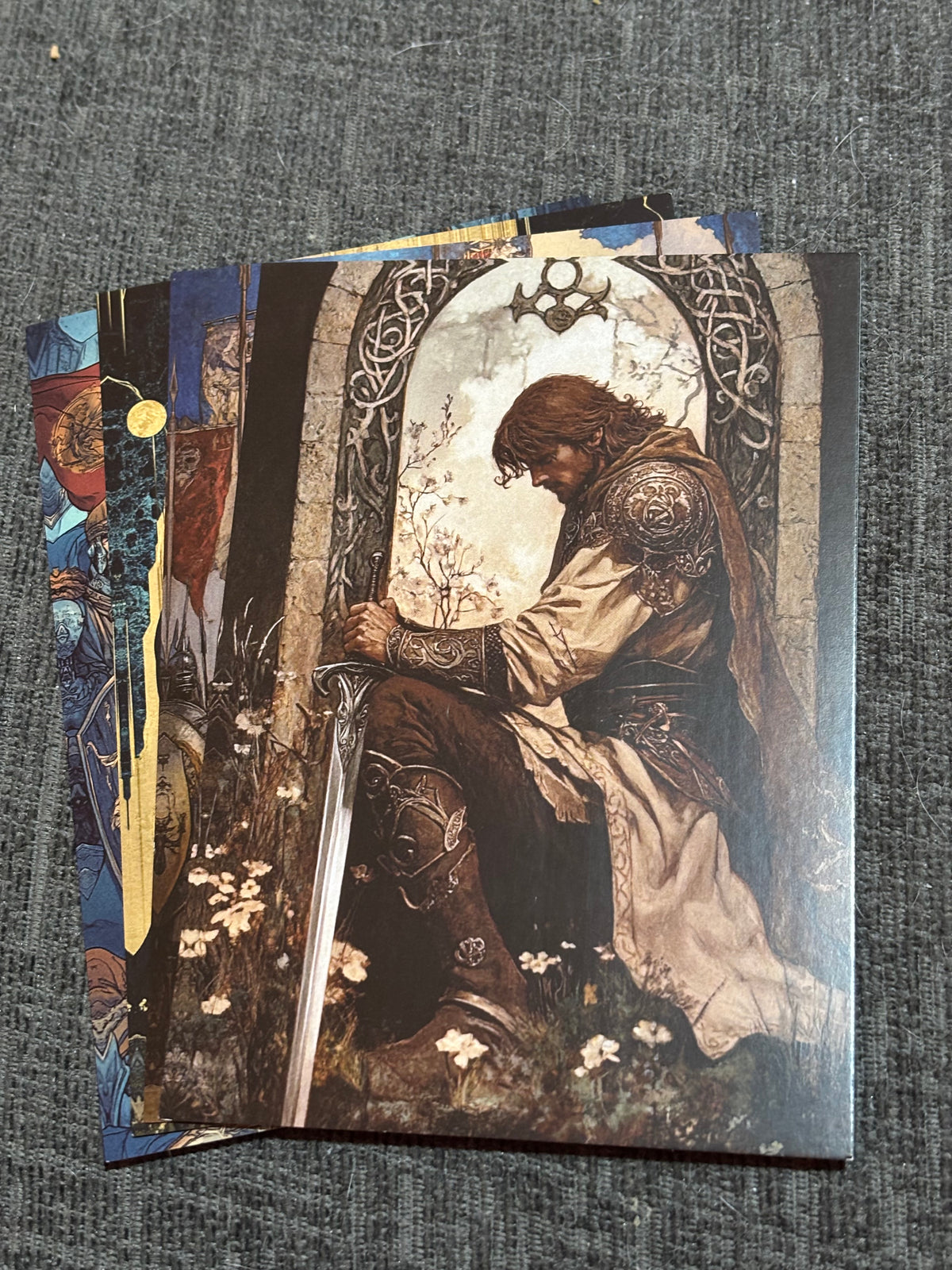 Medieval Wizards & Knights Postcard Set (4 Cards) | Fantasy Art A6 Postcards