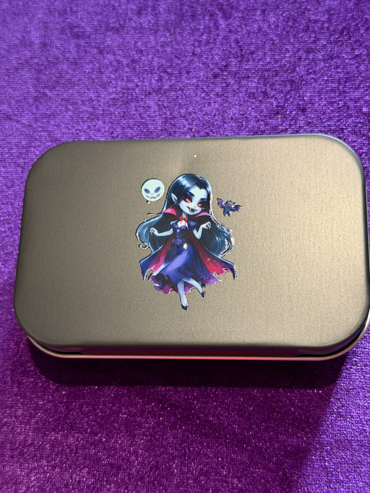 Miss Vampire Multipurpose Metal Tin