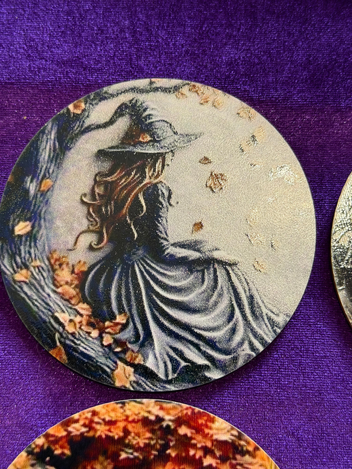 Witches of the Autumn Wood Wooden Coasters – Set of Six