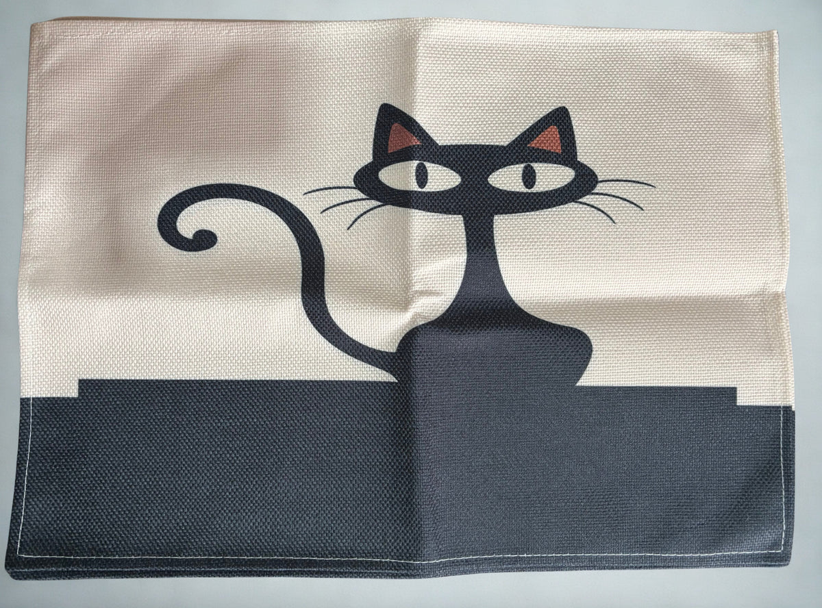 Black Cat Rectangular Placemats