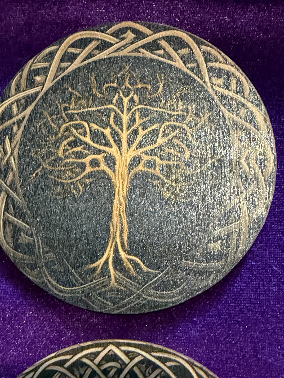 Tree of Life Wooden Coasters – Set of Four