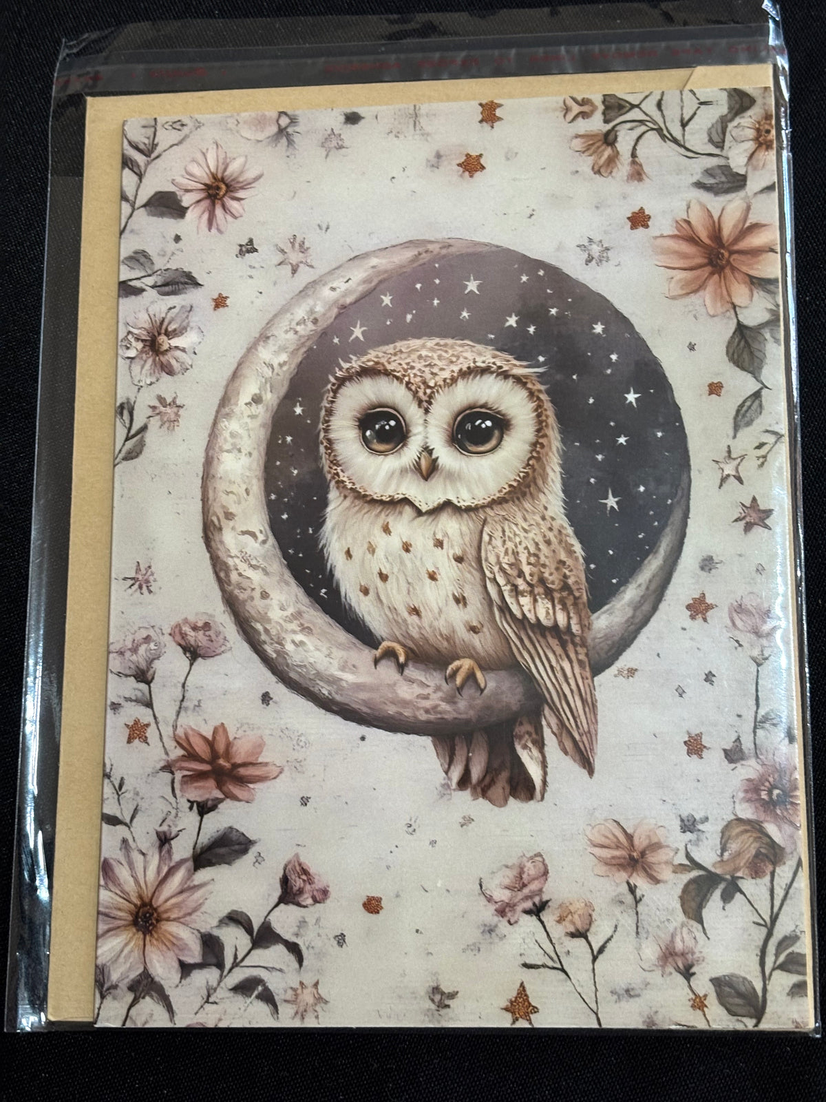 Moonlight Owl – Forest Friends Large Greeting Card