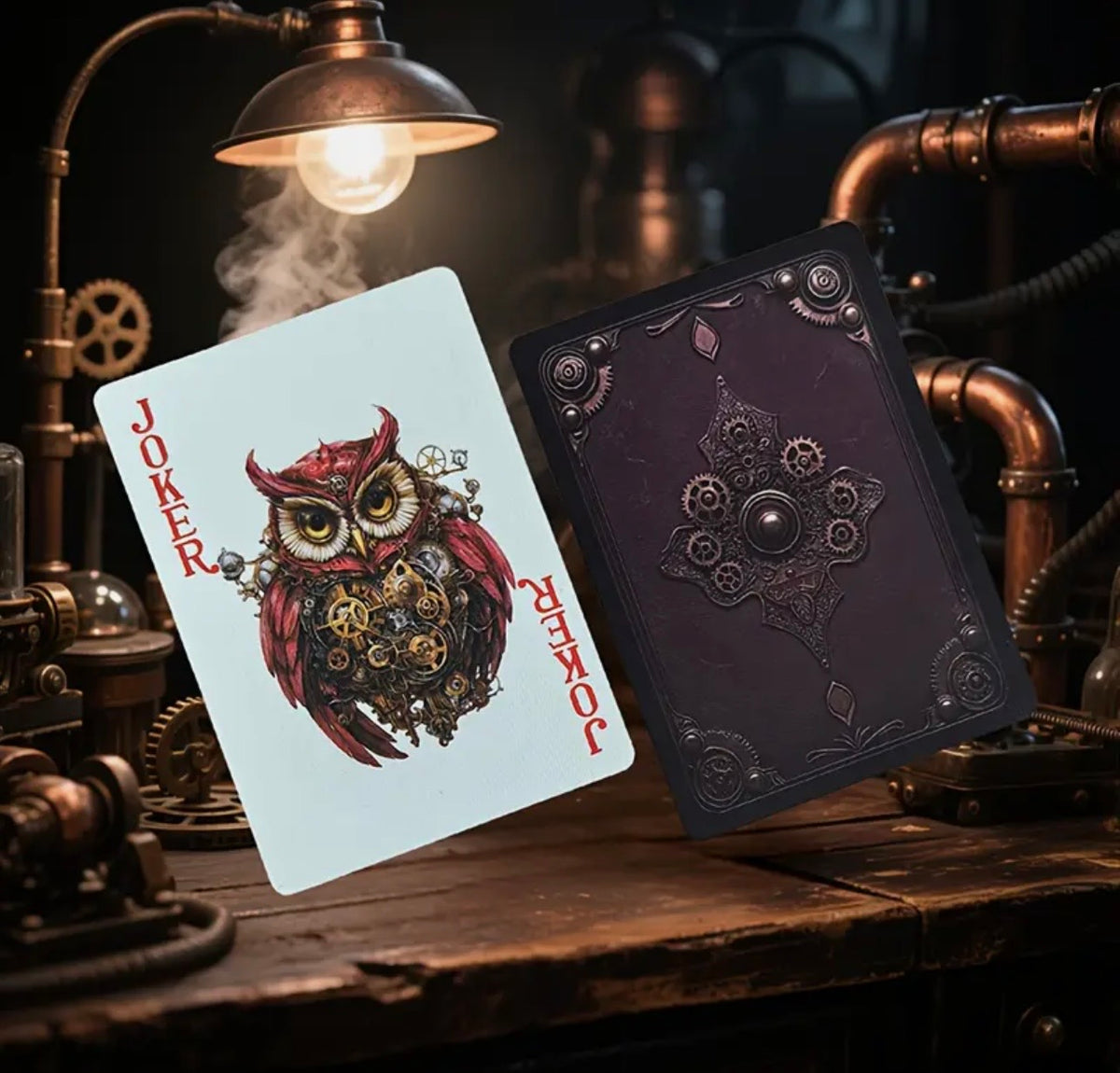 Steampunk Playing Card Deck – Gothic Clockwork Poker Cards