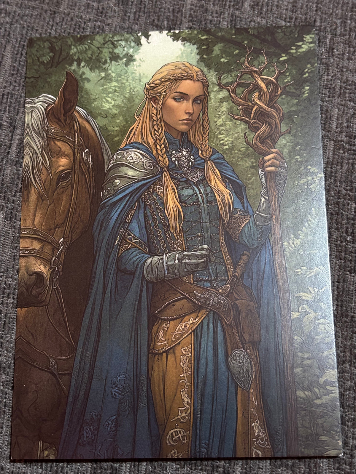 Medieval Wizards & Knights Postcard Set (4 Cards) | Fantasy Art A6 Postcards