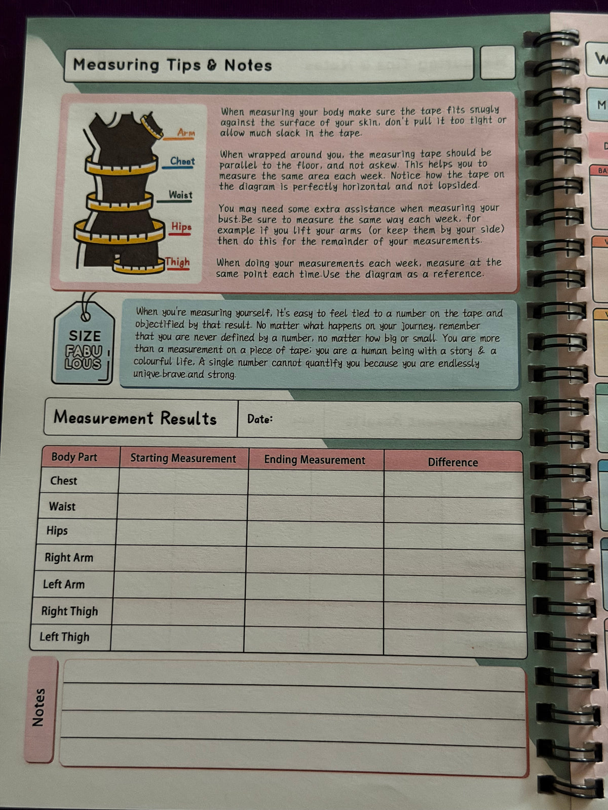 Witchy Weight Loss & Wellness Journal – Spiral-Bound Planner