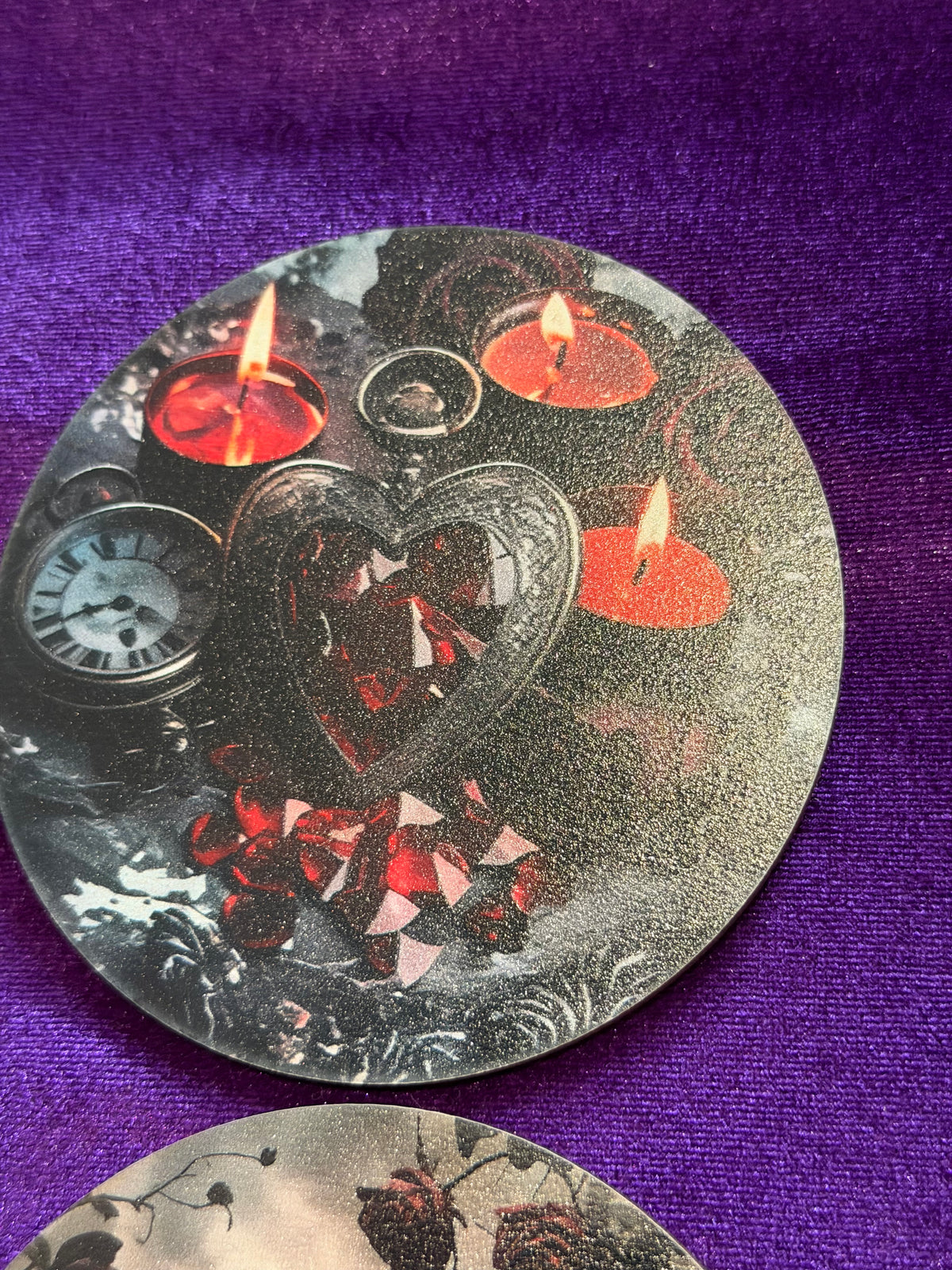 Gothic Shadows Wooden Coasters – Set of Six