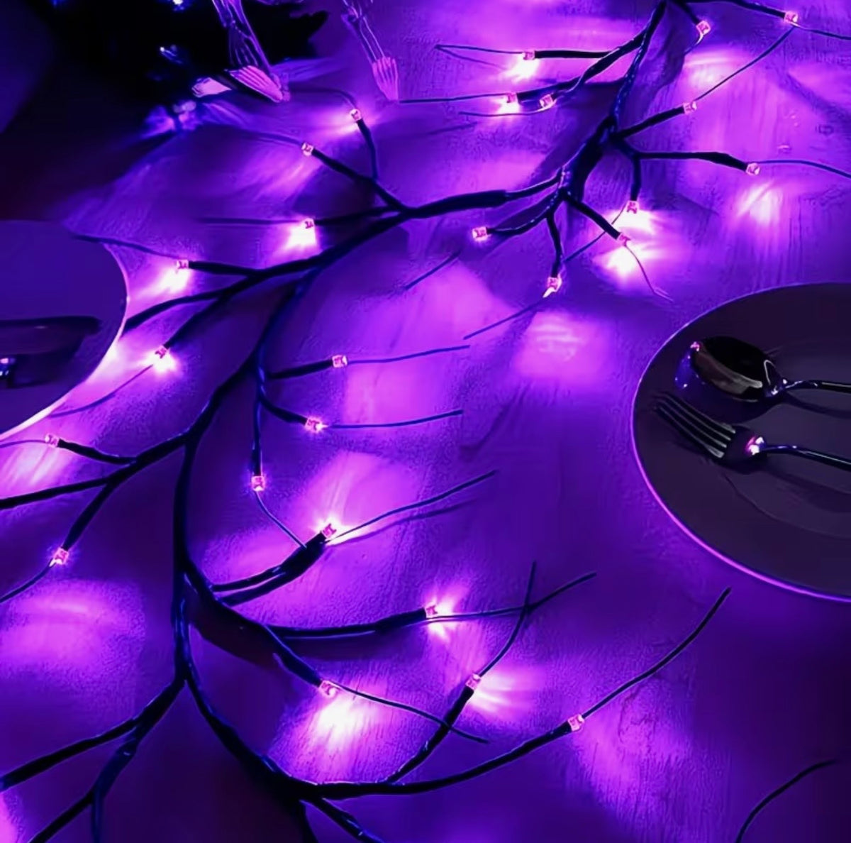 Enchanted Purple Blossom Willow Branch Light – 170cm USB