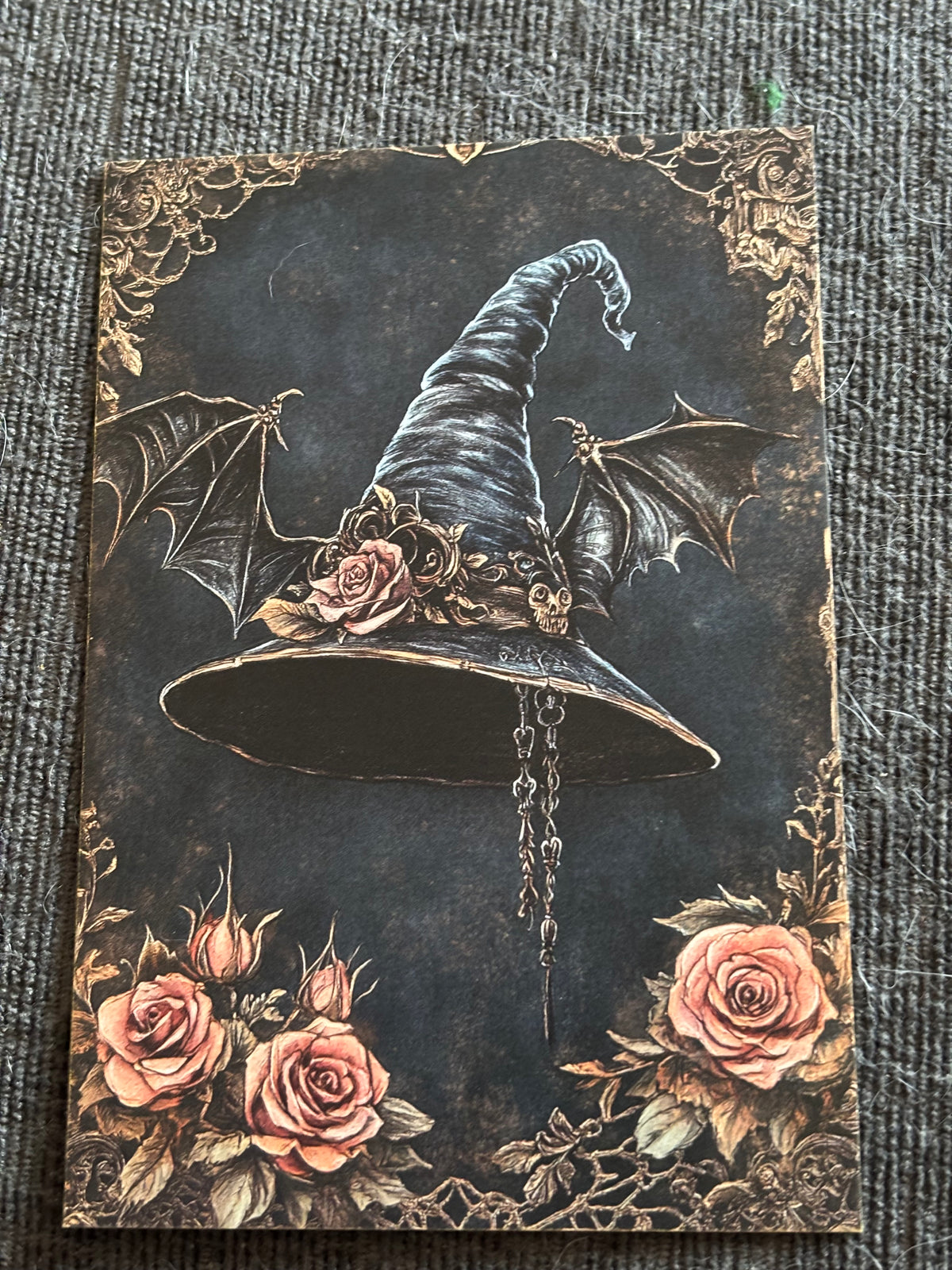Witch Hat Gothic Mini Art Print Set (4 Pack)