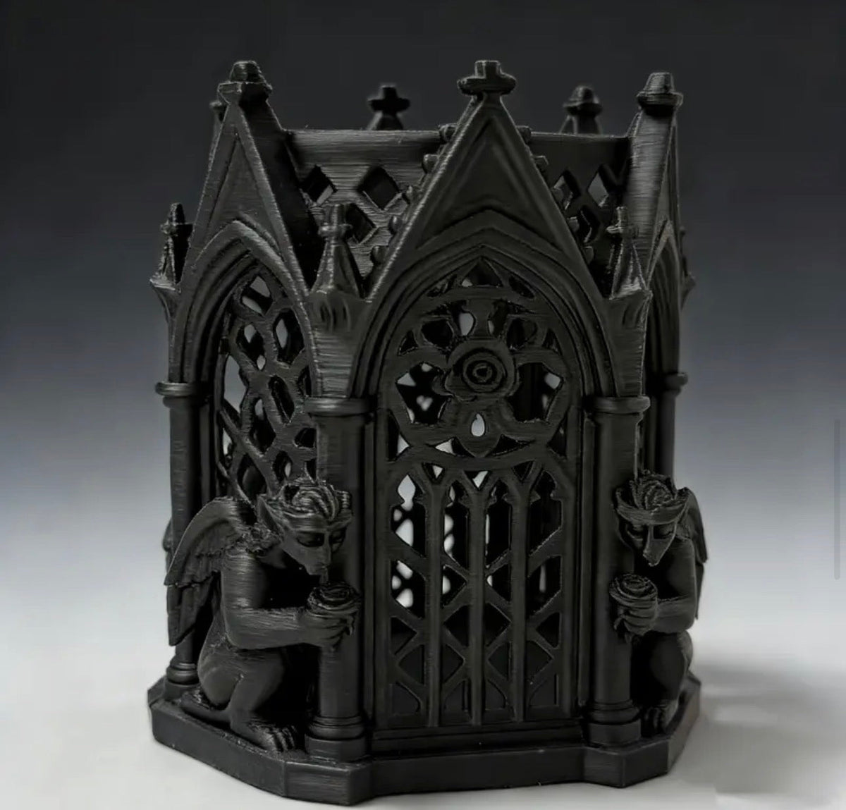 Gothic Cathedral Gargoyle Pen Holder