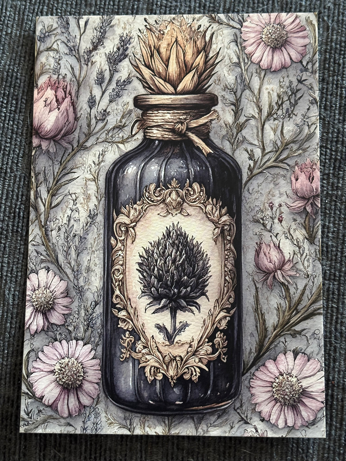 Gothic Raven & Apothecary Mini Art Print Set (4 Pack)